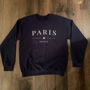 Navy Paris France Sweater